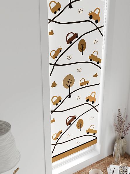 Рулонная штора для кухни для детской Анзара - 618 - 47см - фото 4