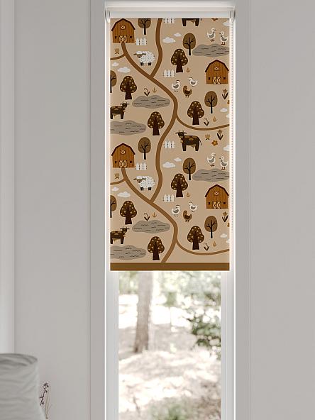 Рулонная штора для кухни для детской Анзара - 619 - 47см - фото 6