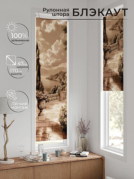 Рулонная штора для кухни для детской Анзара - 626 - 47см