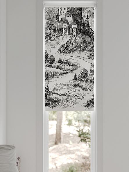 Рулонная штора для кухни для детской Анзара - 646 - 47см - фото 6