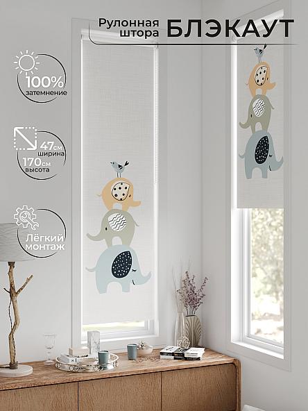 Рулонная штора для кухни для детской Анзара - 648 - 47см