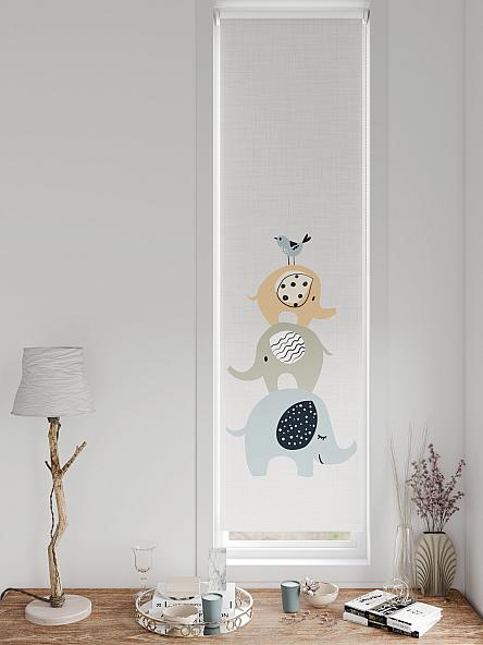 Рулонная штора для кухни для детской Анзара - 648 - 47см - фото 3