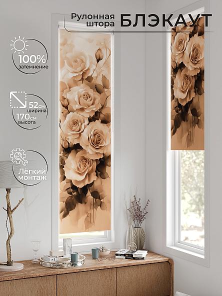 Рулонная штора для кухни для детской Ланетрикс - 573 - 52 см