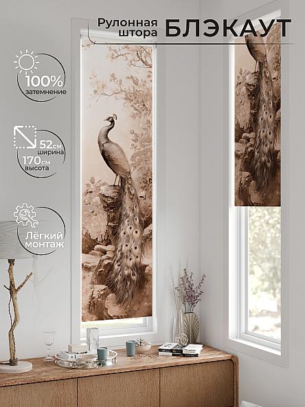 Рулонная штора для кухни для детской Ланетрикс - 580 - 52 см