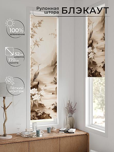 Рулонная штора для кухни для детской Ланетрикс - 597 - 52 см