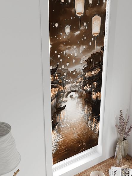 Рулонная штора для кухни для детской Ланетрикс - 611 - 52 см - фото 4