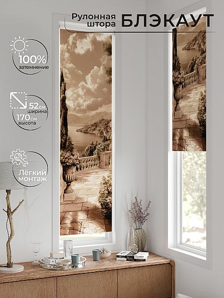 Рулонная штора для кухни для детской Ланетрикс - 626 - 52 см