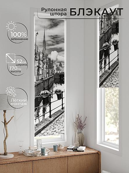 Рулонная штора для кухни для детской Ланетрикс - 633 - 52 см