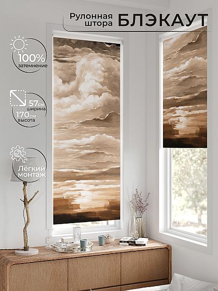 Рулонная штора для кухни для детской Лирстик - 569 - 57 см