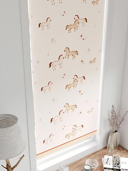 Рулонная штора для кухни для детской Лирстик - 588 - 57 см - фото 4