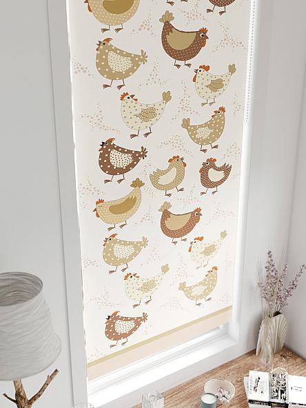 Рулонная штора для кухни для детской Лирстик - 591 - 57 см - фото 4