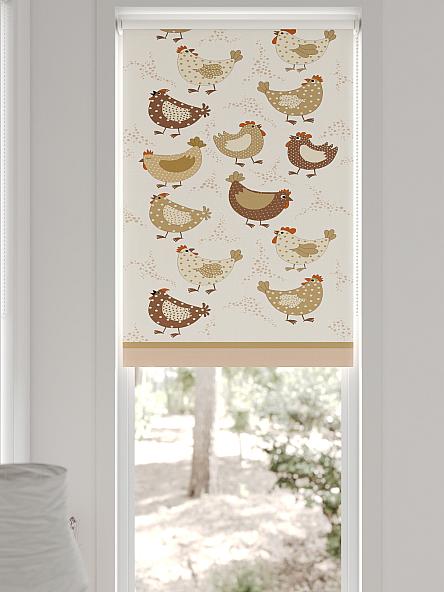 Рулонная штора для кухни для детской Лирстик - 591 - 57 см - фото 6