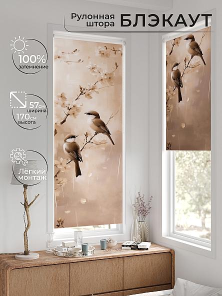 Рулонная штора для кухни для детской Лирстик - 596 - 57 см