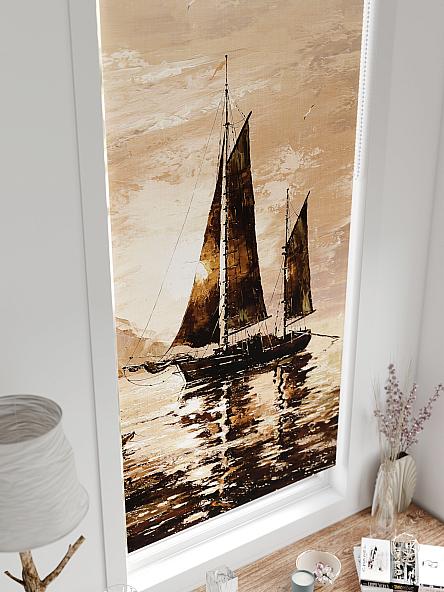 Рулонная штора для кухни для детской Лирстик - 603 - 57 см - фото 4