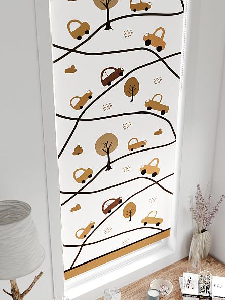 Рулонная штора для кухни для детской Лирстик - 618 - 57 см - фото 4