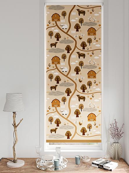 Рулонная штора для кухни для детской Лирстик - 619 - 57 см - фото 3