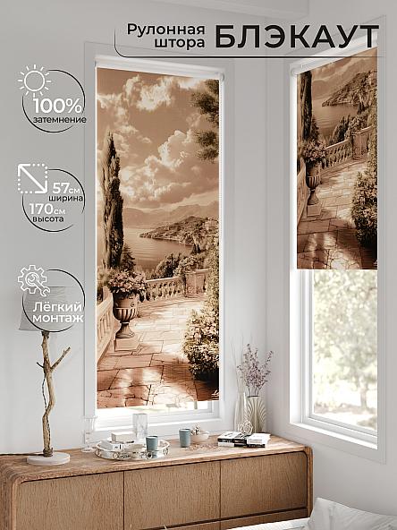 Рулонная штора для кухни для детской Лирстик - 626 - 57 см