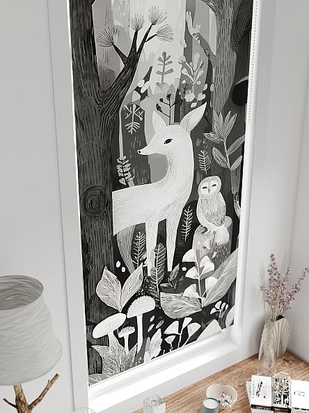 Рулонная штора для кухни для детской Лирстик - 645 - 57 см - фото 4