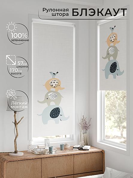 Рулонная штора для кухни для детской Лирстик - 648 - 57 см