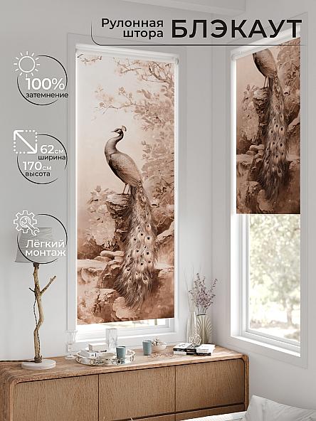 Рулонная штора для кухни для детской Лертонт - 580 - 62 см