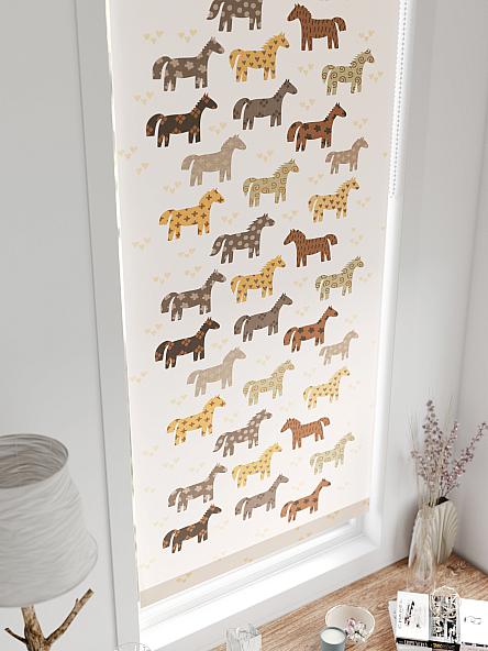 Рулонная штора для кухни для детской Лертонт - 589 - 62 см - фото 4