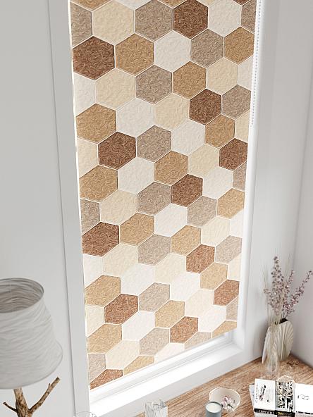 Рулонная штора для кухни для детской Лертонт - 590 - 62 см - фото 4