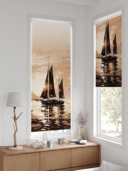 Рулонная штора для кухни для детской Лертонт - 603 - 62 см - фото 2