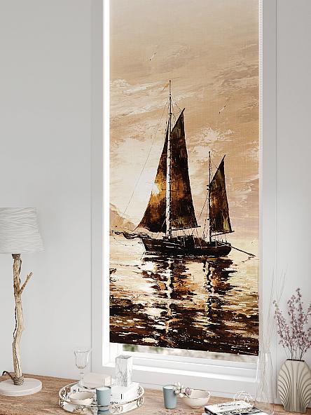 Рулонная штора для кухни для детской Лертонт - 603 - 62 см - фото 5