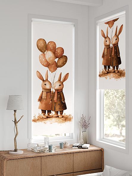 Рулонная штора для кухни для детской Лертонт - 615 - 62 см - фото 2