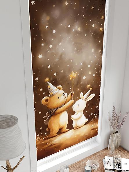 Рулонная штора для кухни для детской Лертонт - 616 - 62 см - фото 4