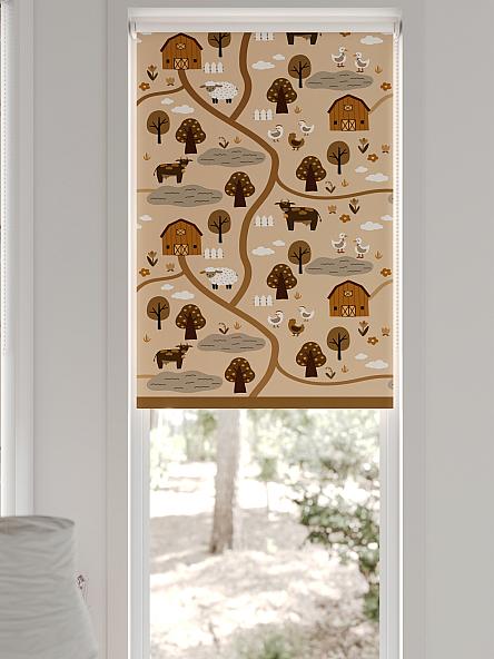 Рулонная штора для кухни для детской Лертонт - 619 - 62 см - фото 6