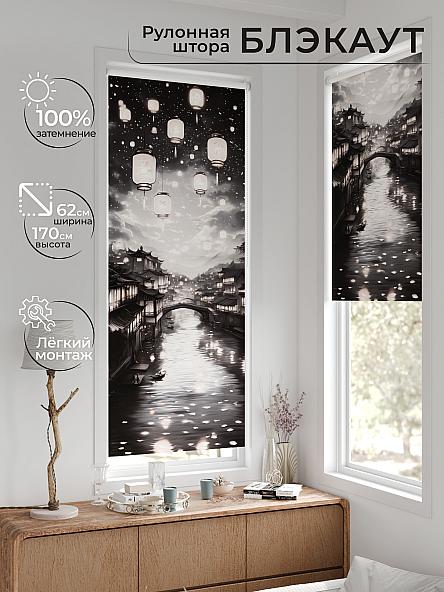 Рулонная штора для кухни для детской Лертонт - 629 - 62 см