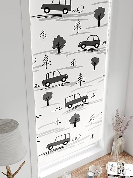 Рулонная штора для кухни для детской Лертонт - 647 - 62 см - фото 4