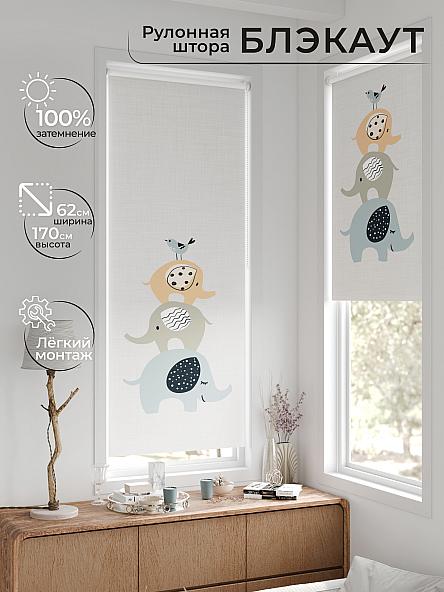Рулонная штора для кухни для детской Лертонт - 648 - 62 см