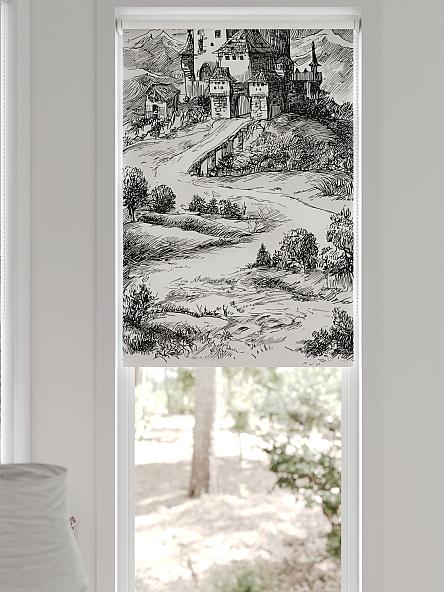 Рулонная штора для кухни для детской Рилварт - 646 - 68 см - фото 6