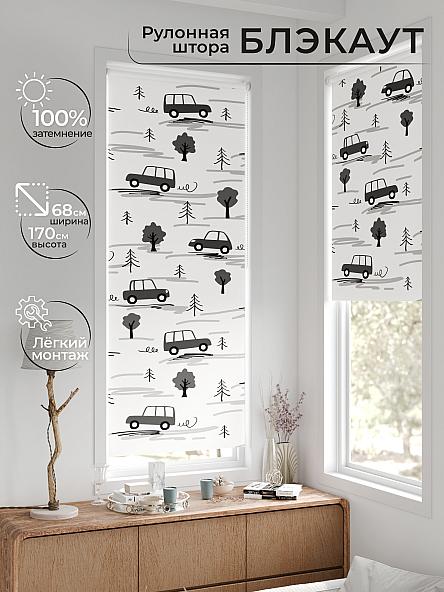 Рулонная штора для кухни для детской Рилварт - 647 - 68 см