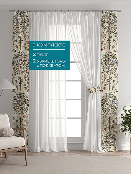 Тюль с декоративными подхватами Лабрист - 206 - фото 5