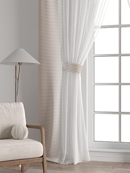 Тюль с декоративными подхватами Лабрист - 218 - фото 6