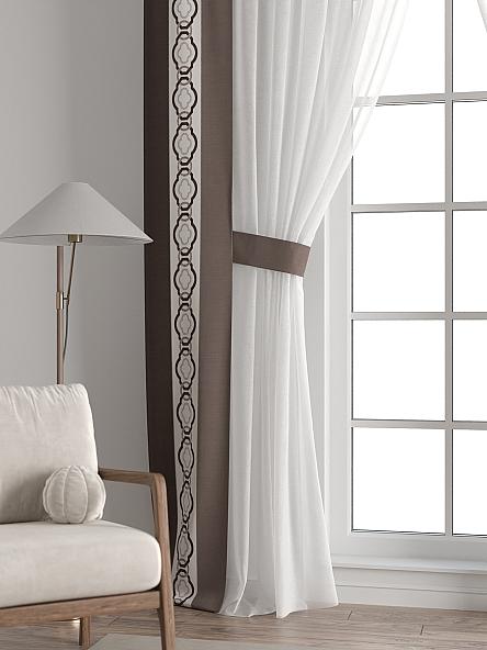 Тюль с декоративными подхватами Лабрист - 233 - фото 6