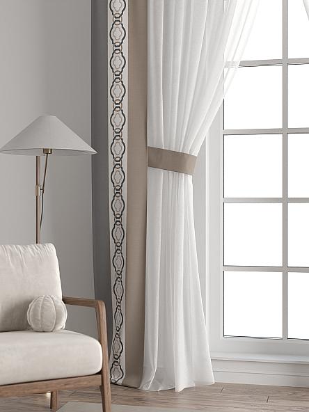 Тюль с декоративными подхватами Лабрист - 234 - фото 6