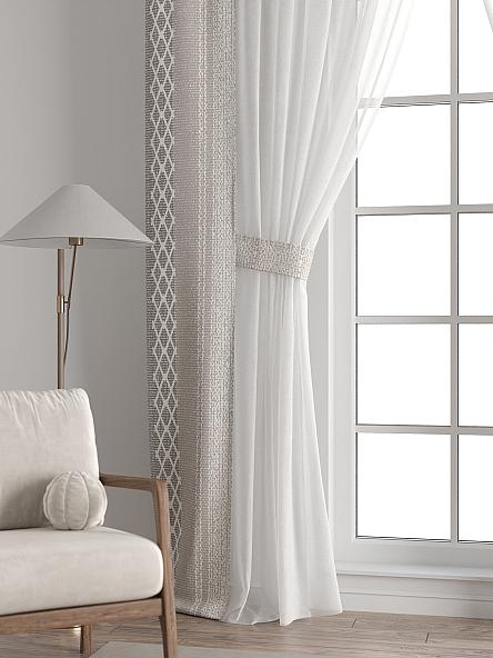 Тюль с декоративными подхватами Лабрист - 236 - фото 6