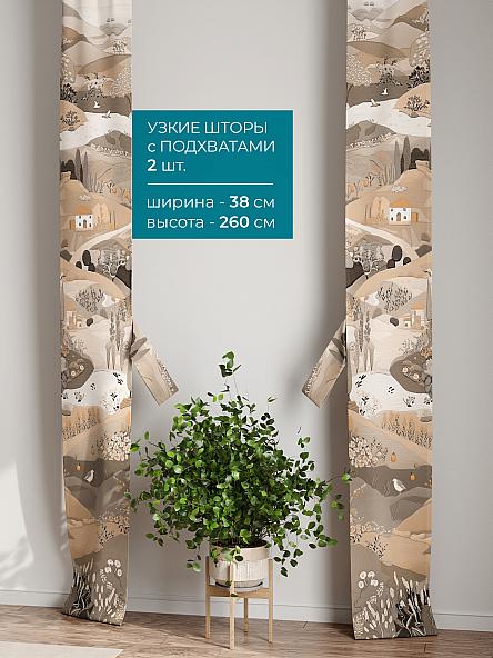 Тюль с декоративными подхватами Лабрист - 113 - фото 2