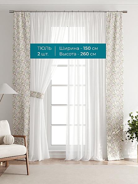 Тюль с декоративными подхватами Лабрист - 156 - фото 3