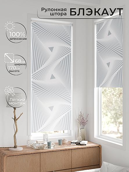 Рулонная штора для кухни для детской Легроса - 204 - ширина 68 см - фото 2