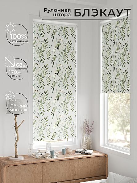 Рулонная штора для кухни для детской Легроса - 208 - ширина 68 см - фото 2