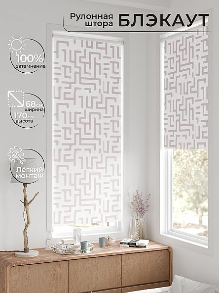 Рулонная штора для кухни для детской Легроса - 220 - ширина 68 см - фото 2