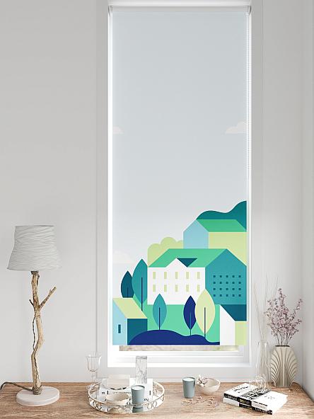 Рулонная штора для кухни для детской Легроса - 222 - ширина 68 см - фото 3