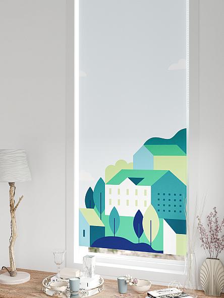 Рулонная штора для кухни для детской Легроса - 222 - ширина 68 см - фото 5