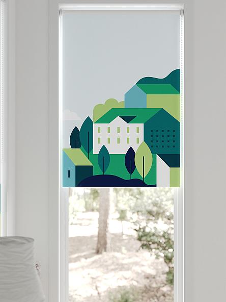 Рулонная штора для кухни для детской Легроса - 222 - ширина 68 см - фото 6