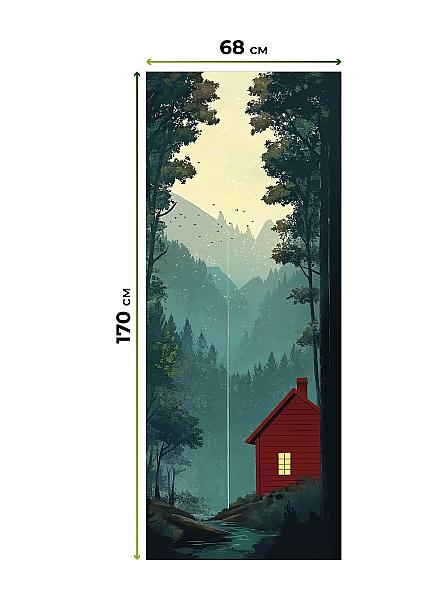 Рулонная штора для кухни для детской Легроса - 226 - ширина 68 см - фото 7